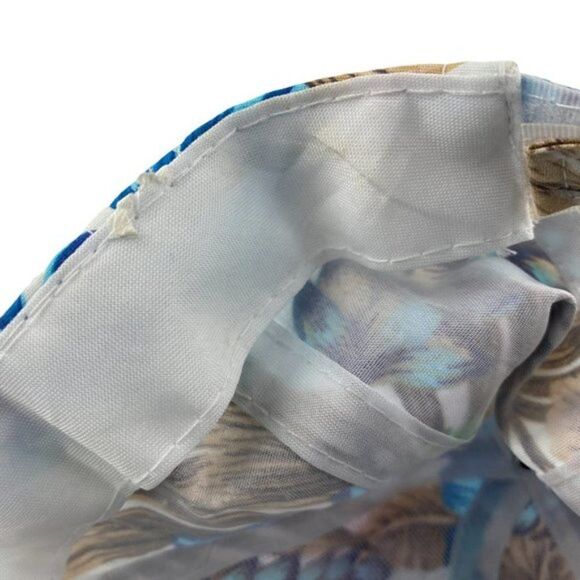 Hawaiian tropical Unisex White Blue Floral All Over Print Baseball  Hat Cap OS - Picture 7 of 7